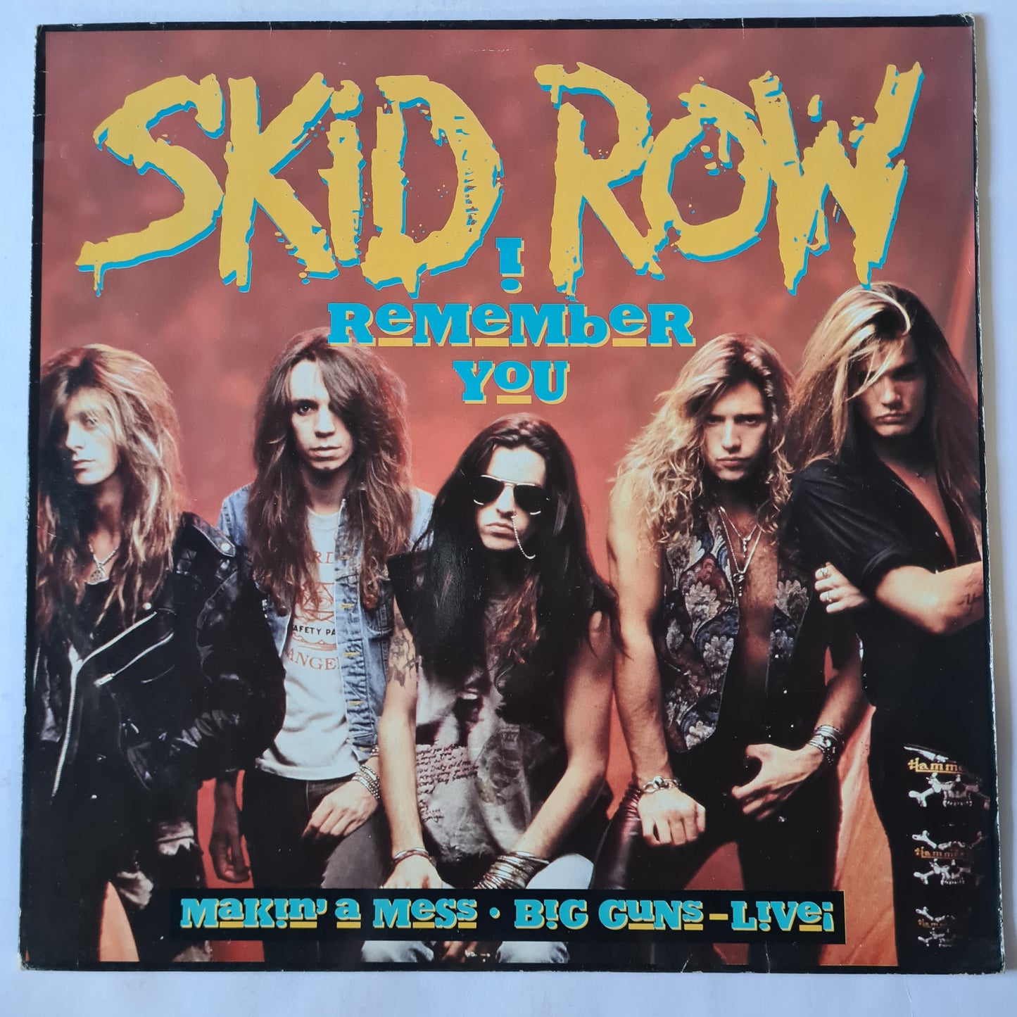 Skid Row –  I Remember You - 1989 (German Pressing) - Vinyl Record 12", Maxi-Single