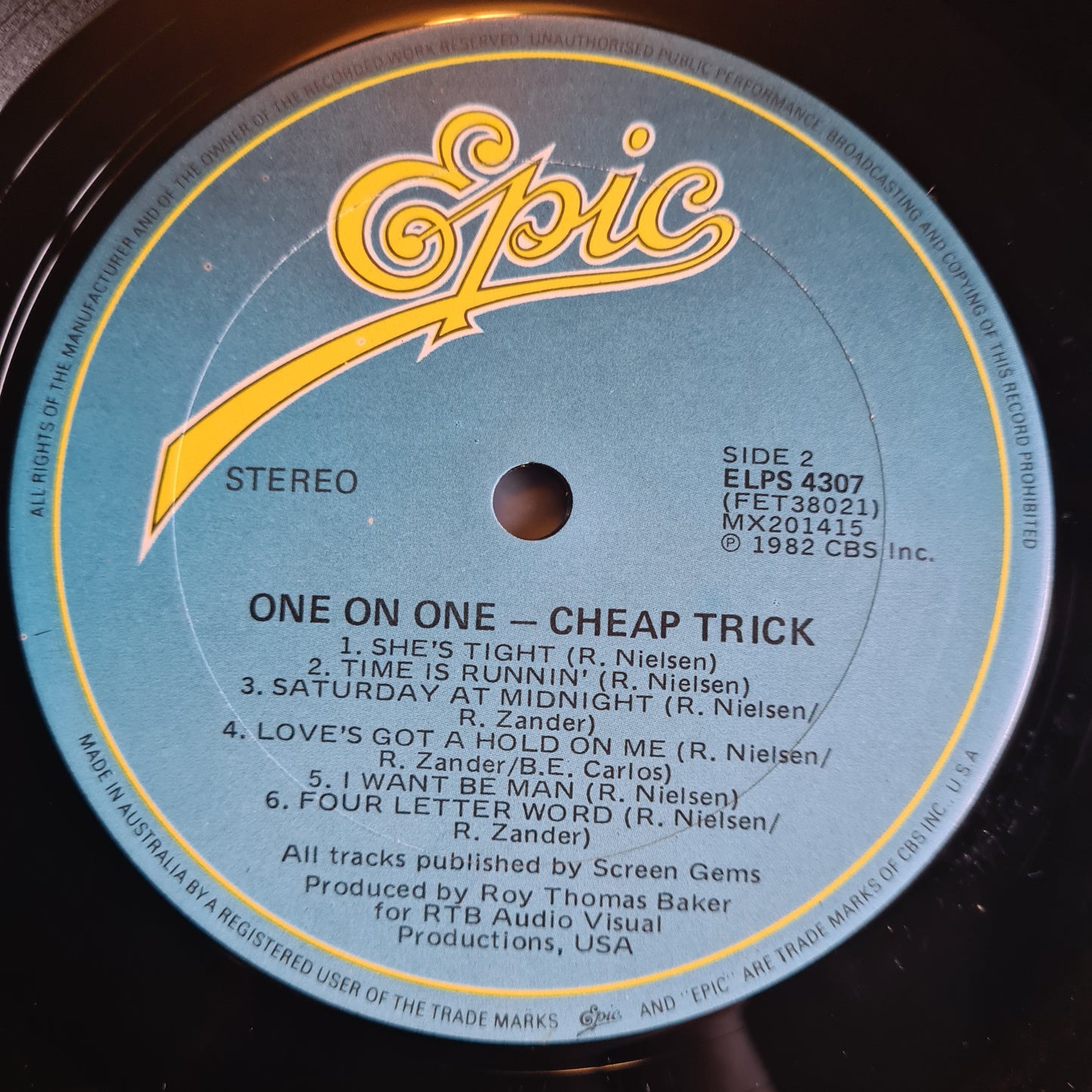 Cheap Trick – One On One - 1982 - Vinyl Record LP