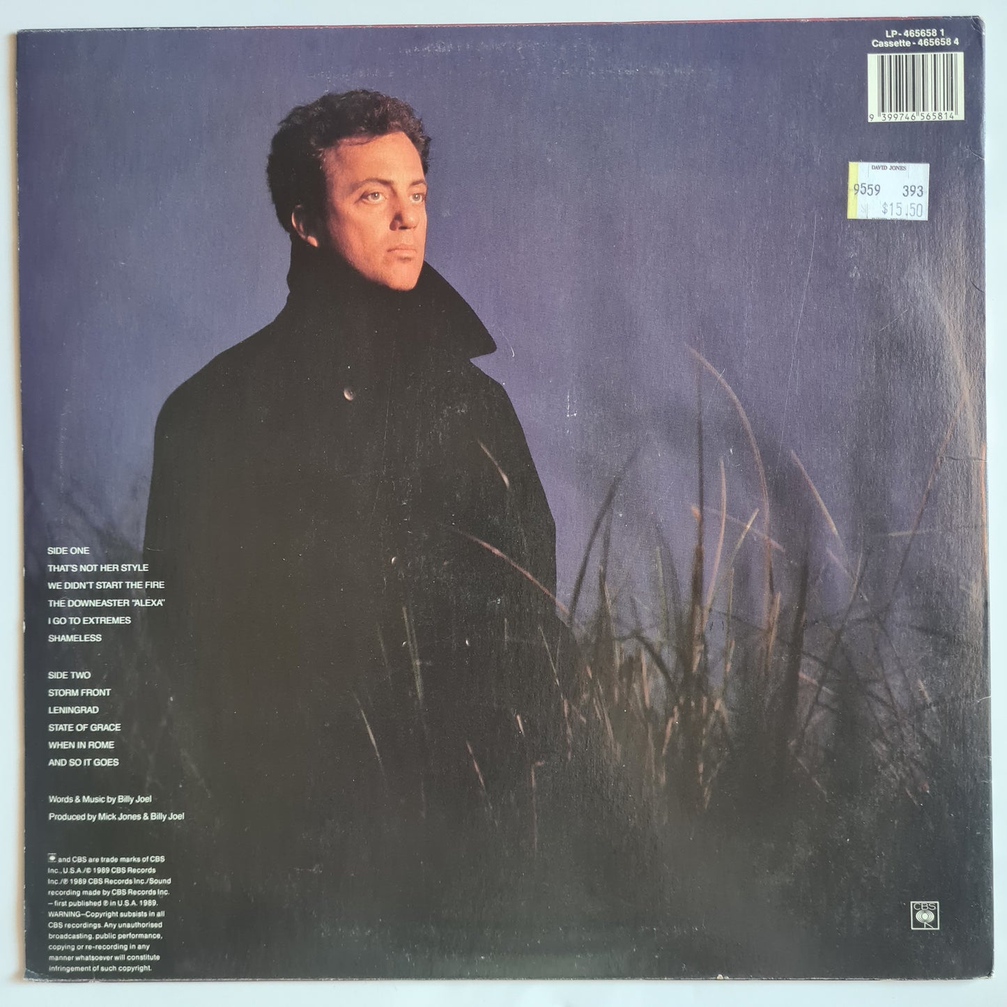 Billy Joel – Storm Front - 1989 - Vinyl Record LP (near mint)