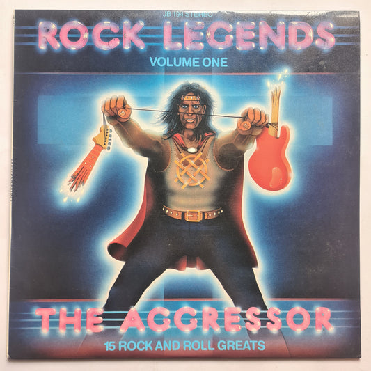 Various Artists (KISS,Thin Lizzy,Toto, etc) – Rock Legends Volume One : The Aggressor - 1985 - Vinyl Record LP