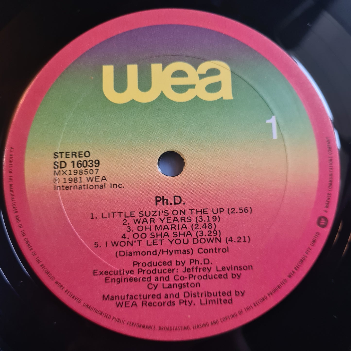Ph.D. – Ph.D. - 1983 - Vinyl Record LP