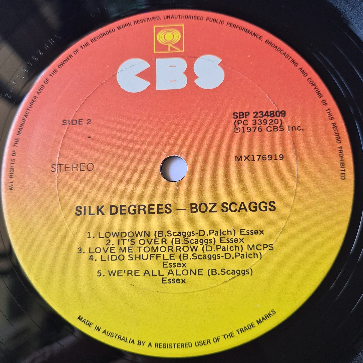Boz Scaggs – Silk Degrees- 1976 (Gatefold) - Vinyl Record
