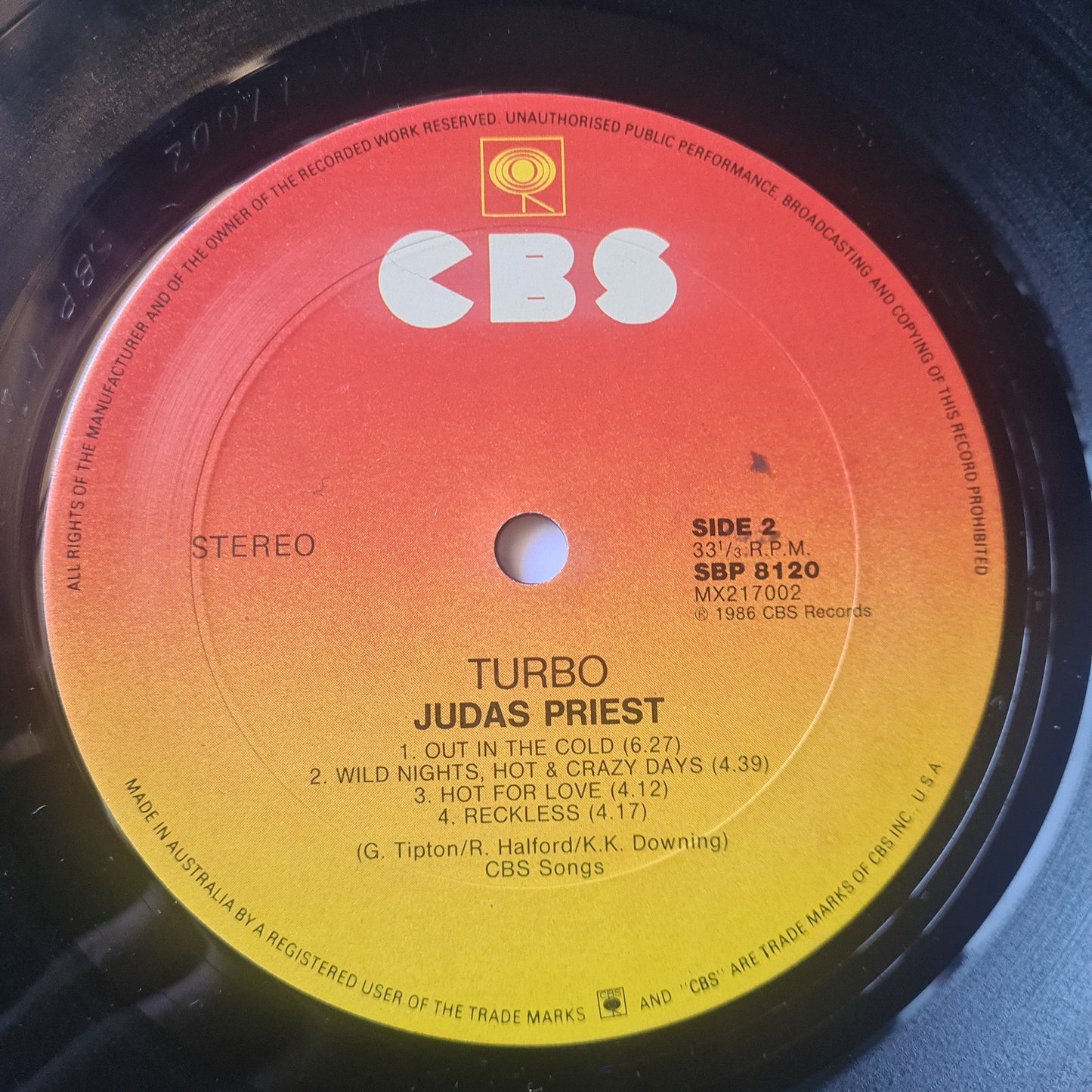 Judas Priest – Turbo - 1986 - Vinyl Record