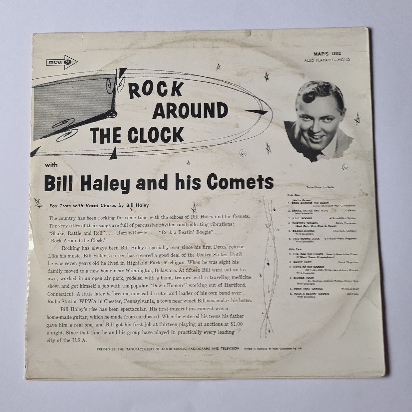 Bill Haley & His Comets– Rock Around The Clock - 1955 (60's reissue) - Vinyl Record