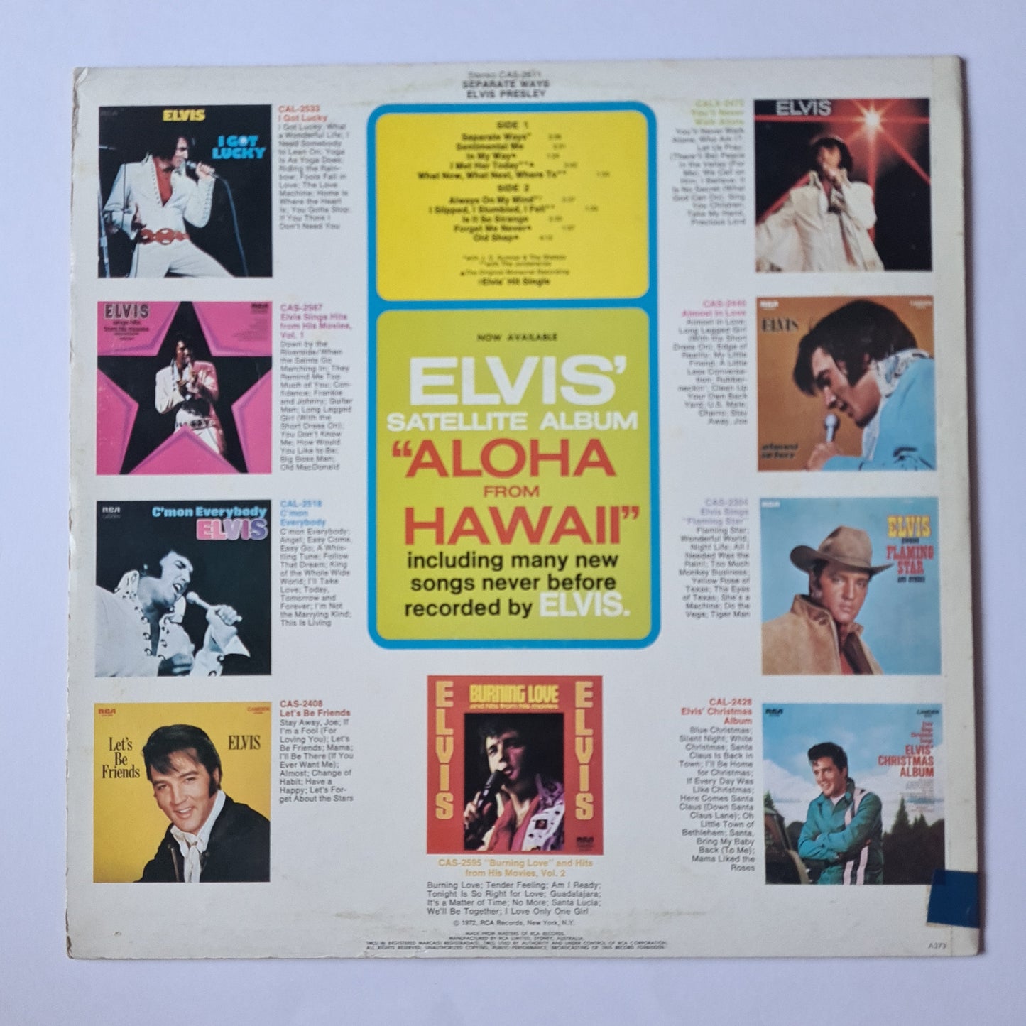 Elvis Presley – Seperate Ways - 1972 - Vinyl Record