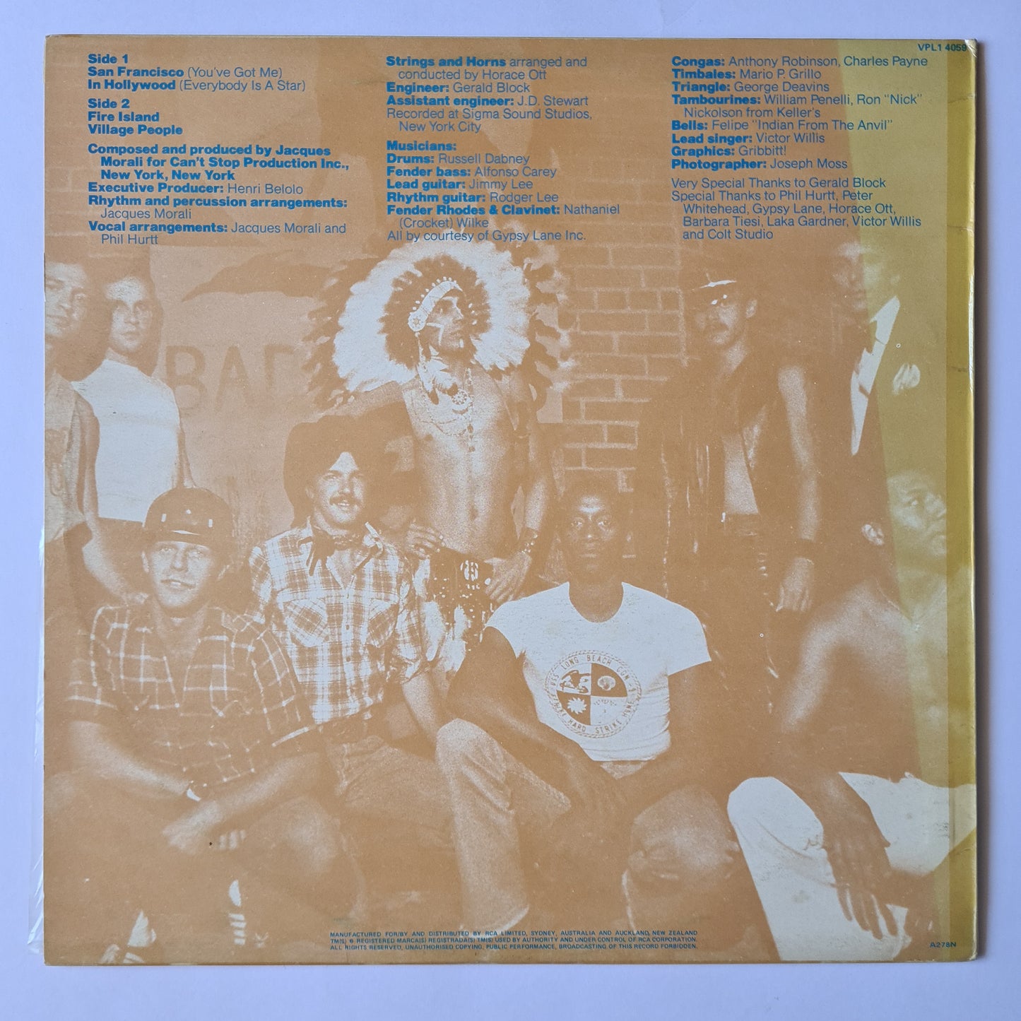 Village People – Village People - 1977  - Vinyl Record