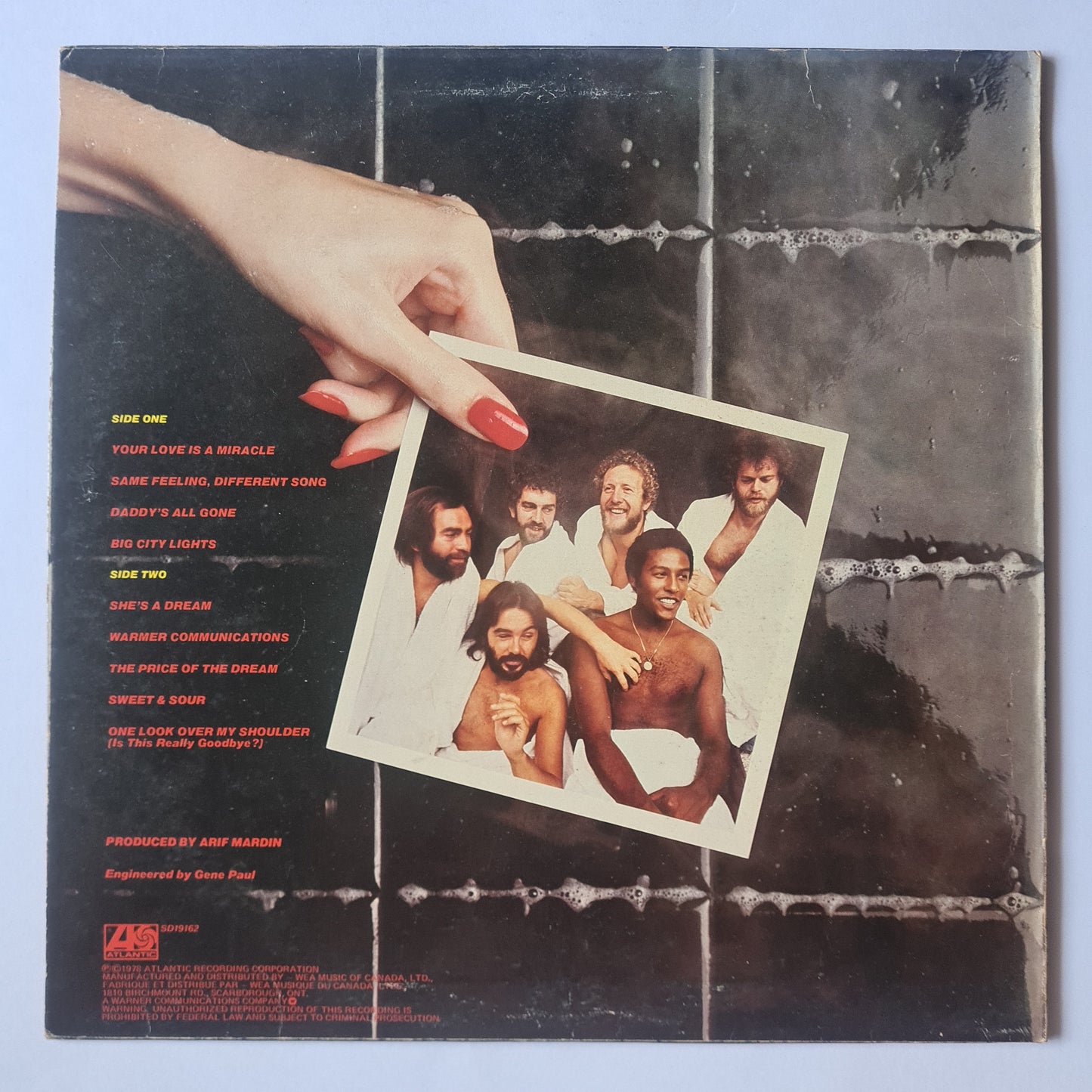 Average White Band – Warmer Communications - 1978 - Vinyl Record