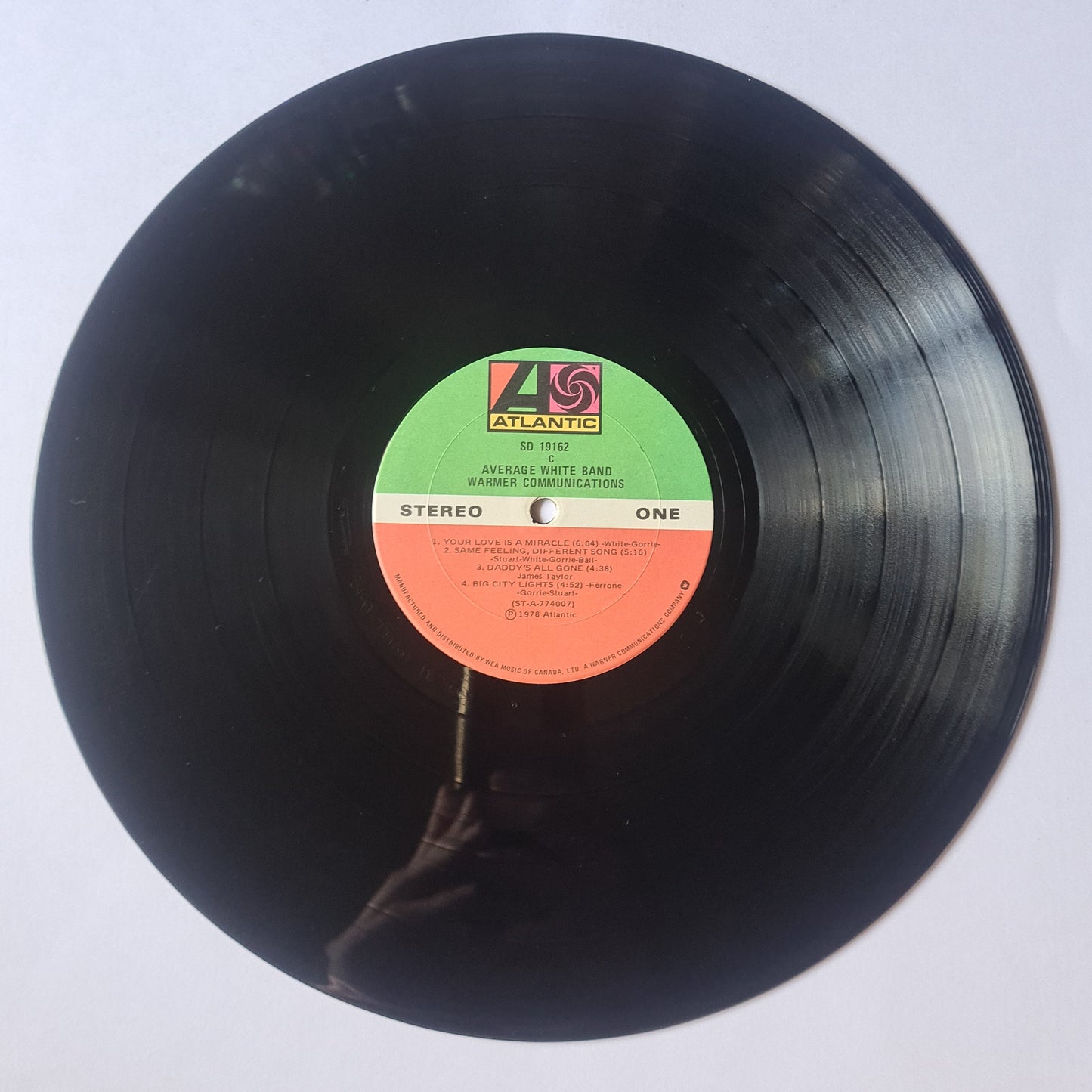 Average White Band – Warmer Communications - 1978 - Vinyl Record