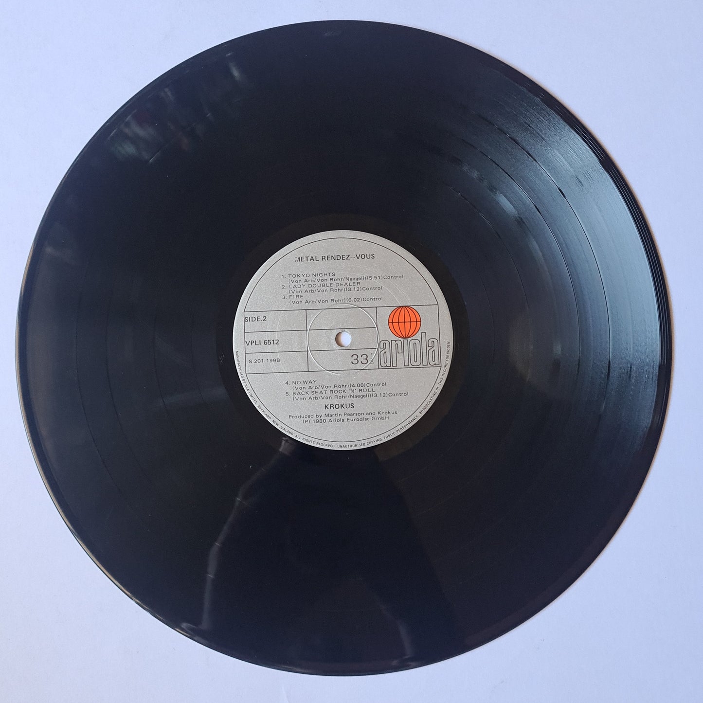 Krokus – Metal Rendenvous - 1980 - Vinyl Record