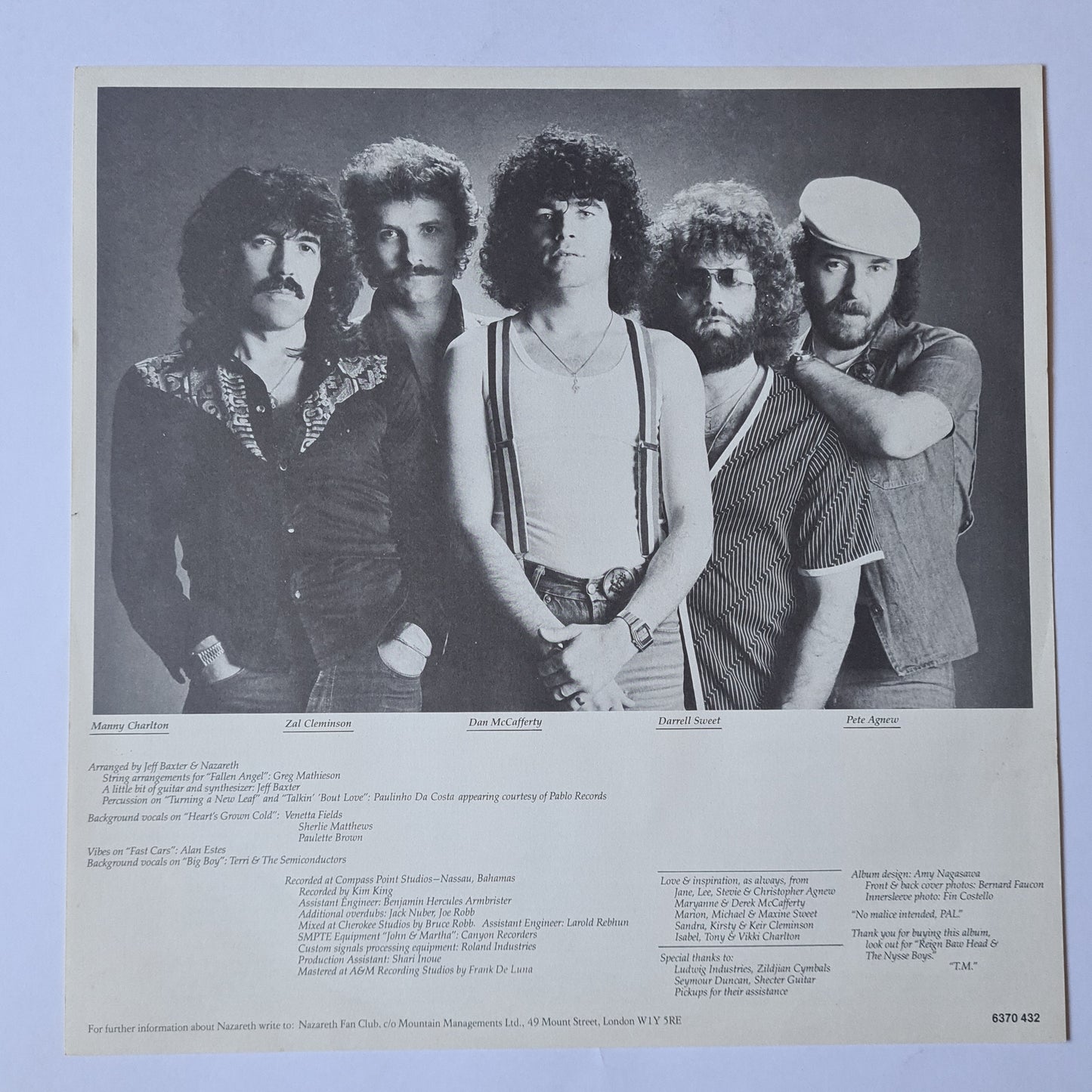 Nazareth – Malice In Wonderland - 1980 - Vinyl Record