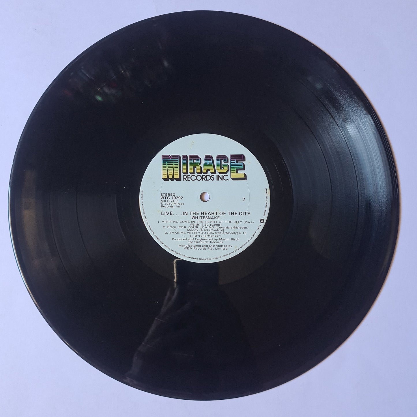 Whitesnake – Live... In The Heart Of The City - 1980 - Vinyl Record