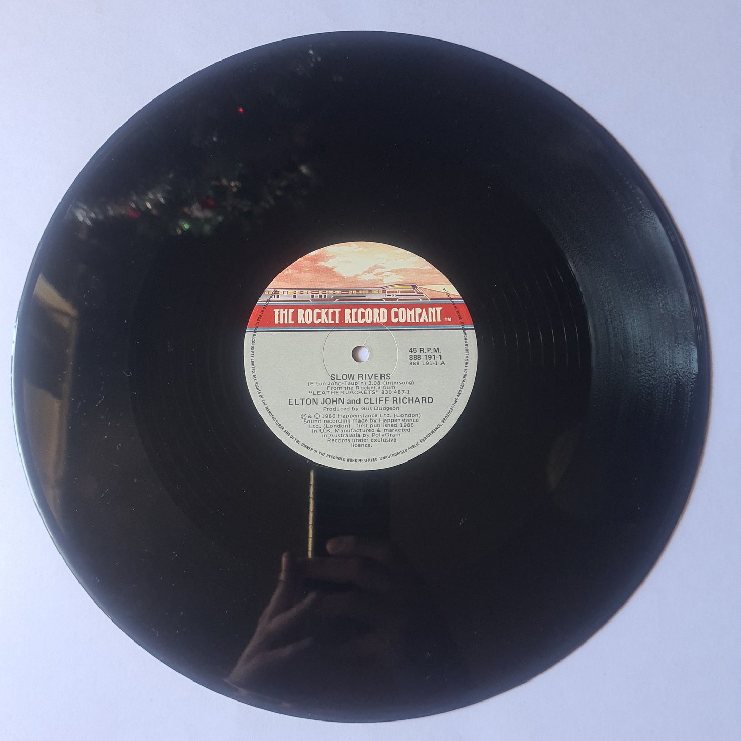 Elton John & Cliff Richard – Slow Rivers (12 Inch Single) - 1986 - Vinyl Record