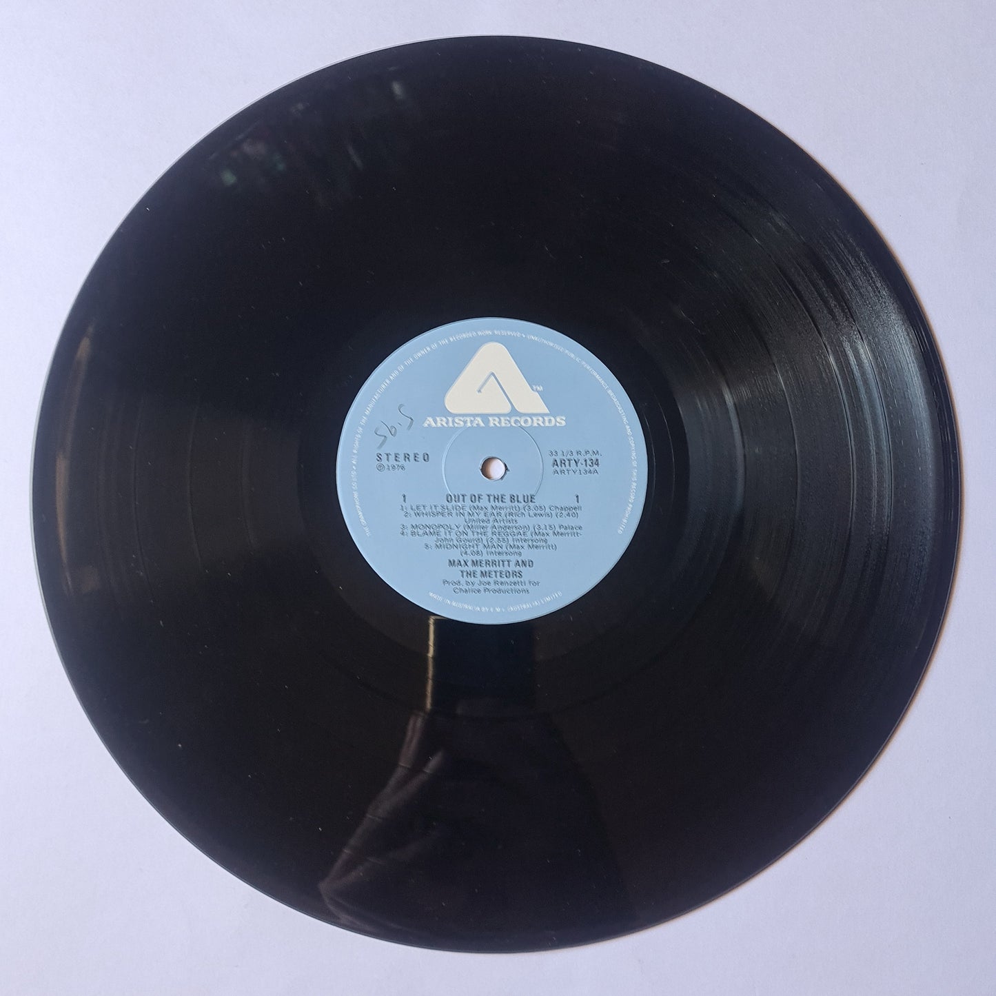 Max Merritt – Out Of The Blue - 1976 - Vinyl Record