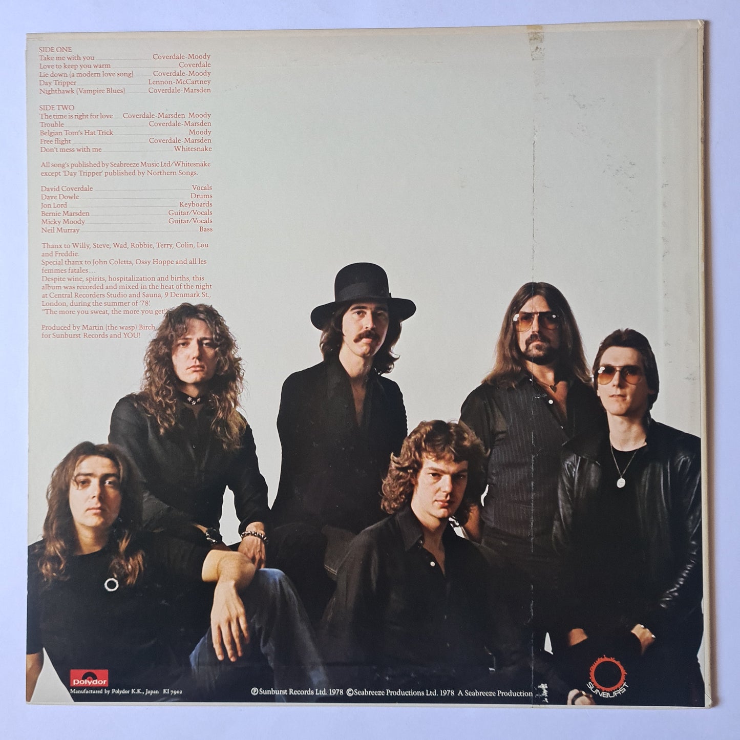 Whitesnake – Trouble - 1979 - Vinyl Record