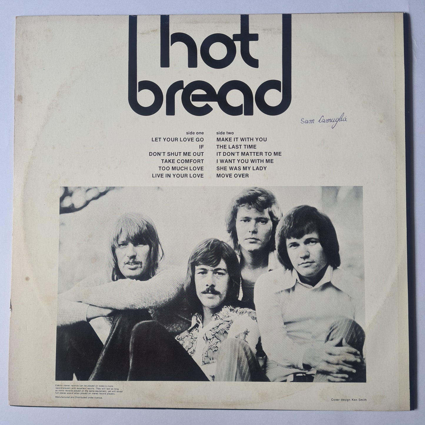 Bread – Hot Bread (Greatest Hits) - 1971 - Vinyl Record