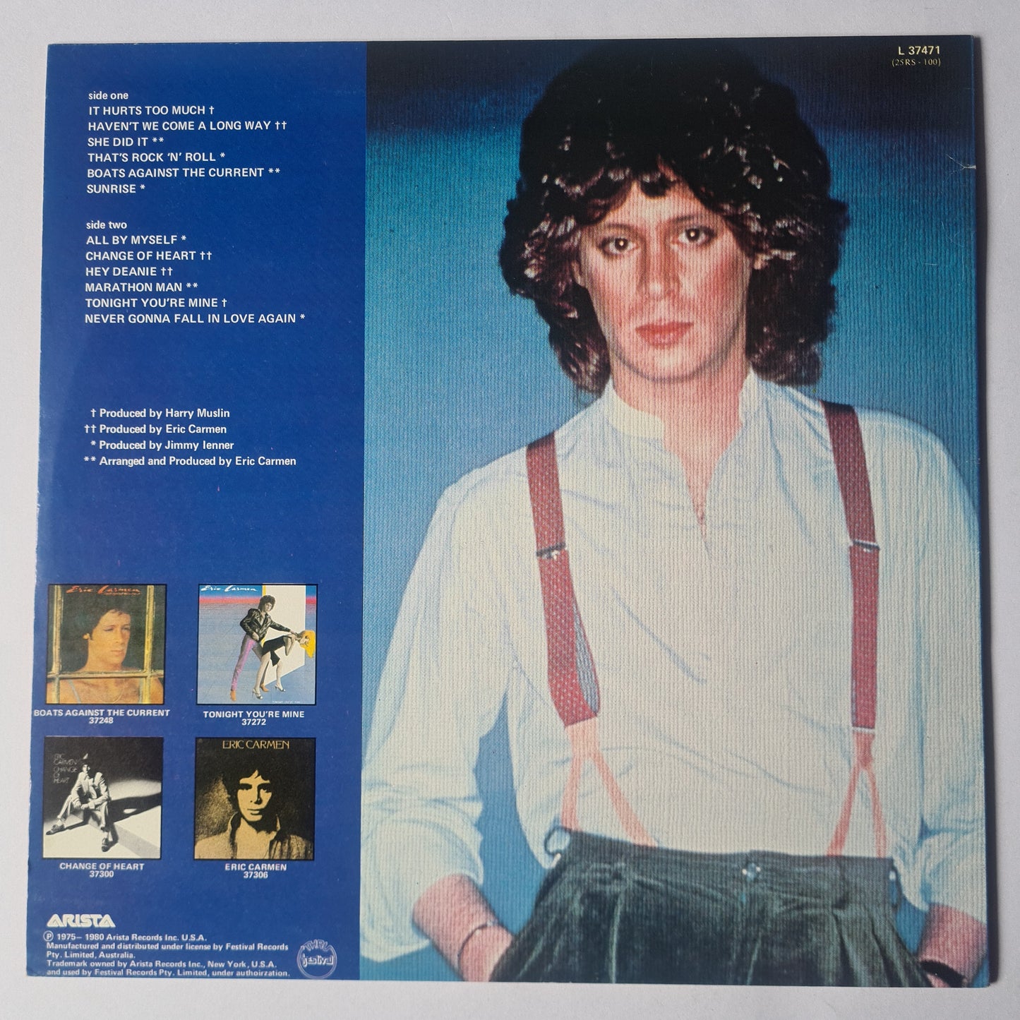 Eric Carmen – The Best Of Eric Carmen - 1980 - Vinyl Record