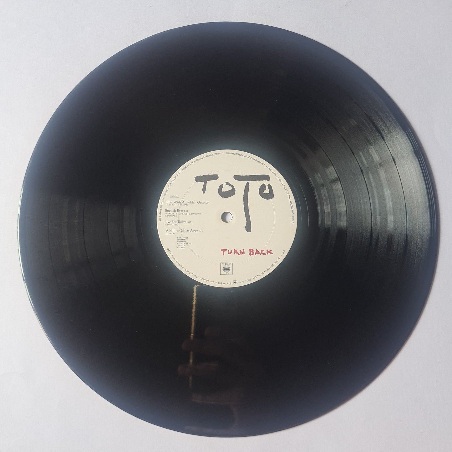 Toto – Turn Back - 1981 (with poster) - Vinyl Record