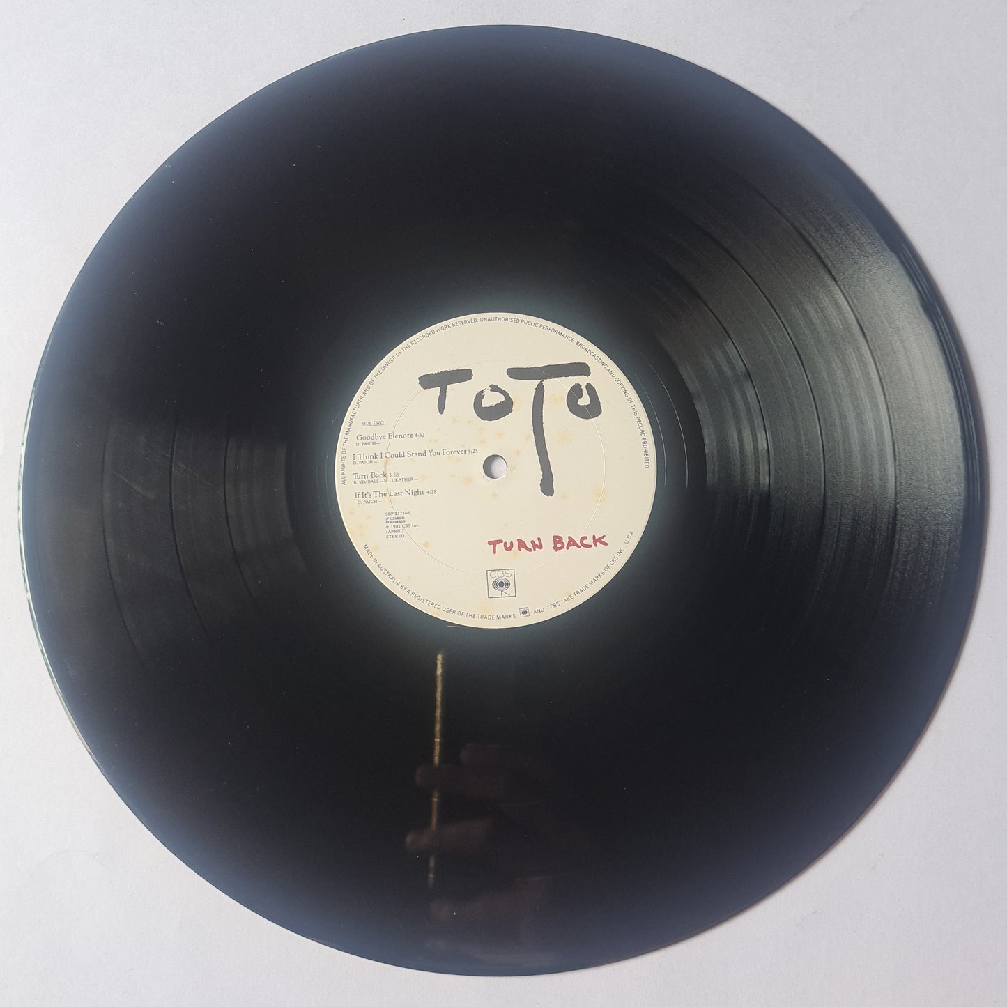 Toto – Turn Back - 1981 (with poster) - Vinyl Record