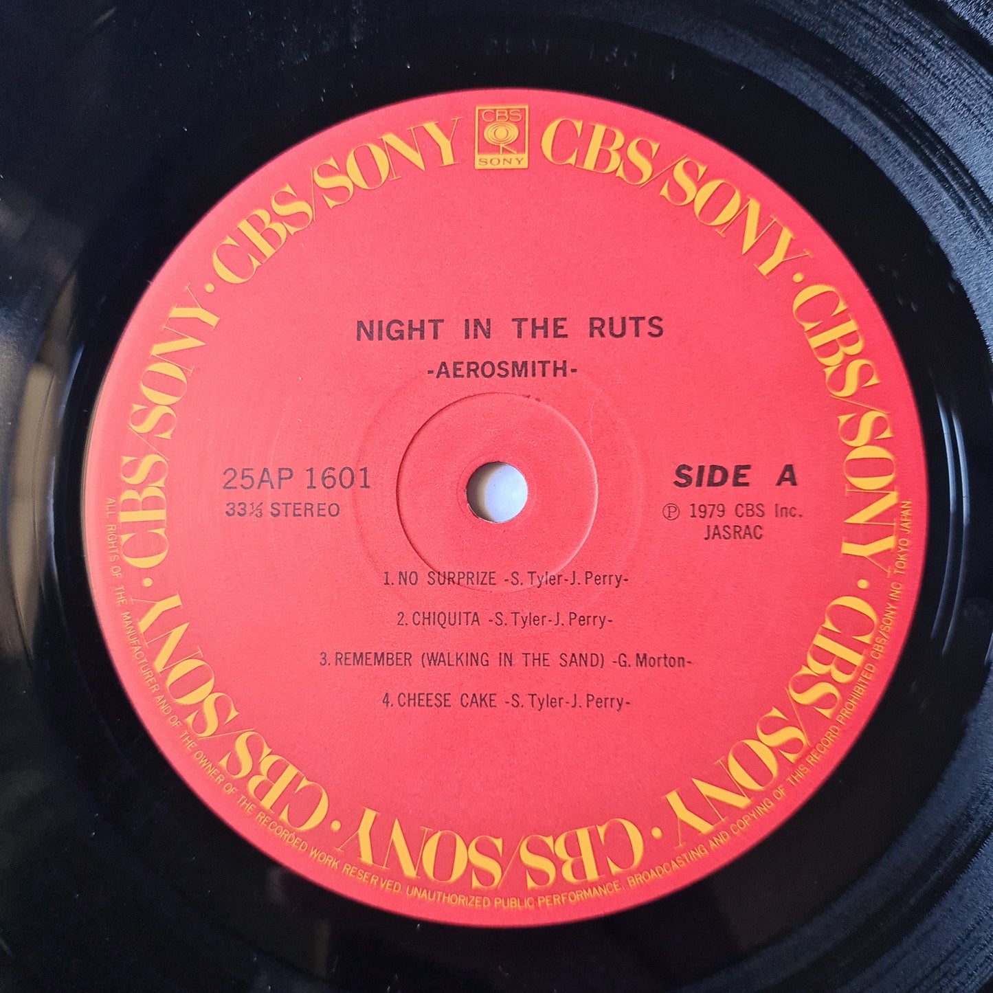 Aerosmith – Night In The Ruts - 1979 - Vinyl Record