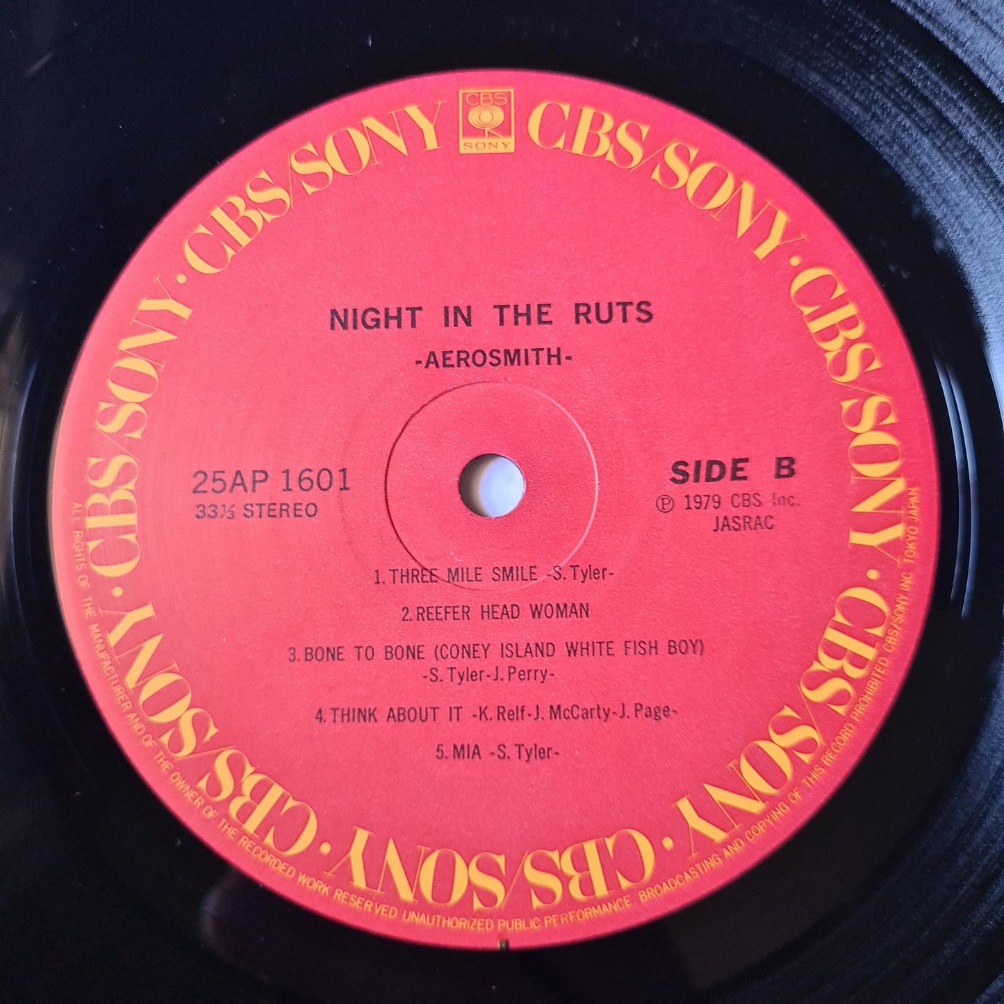 Aerosmith – Night In The Ruts - 1979 - Vinyl Record