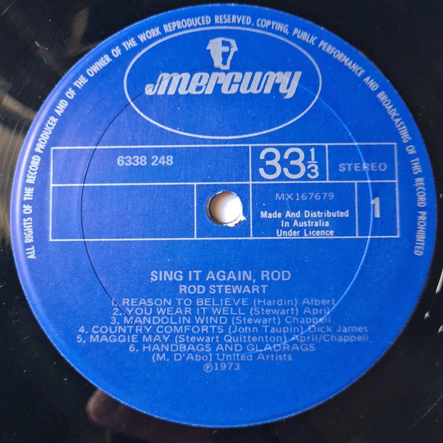 Rod Stewart – Sing It Again Rod - 1973 (Whiskey Glass Cover) - Vinyl Record