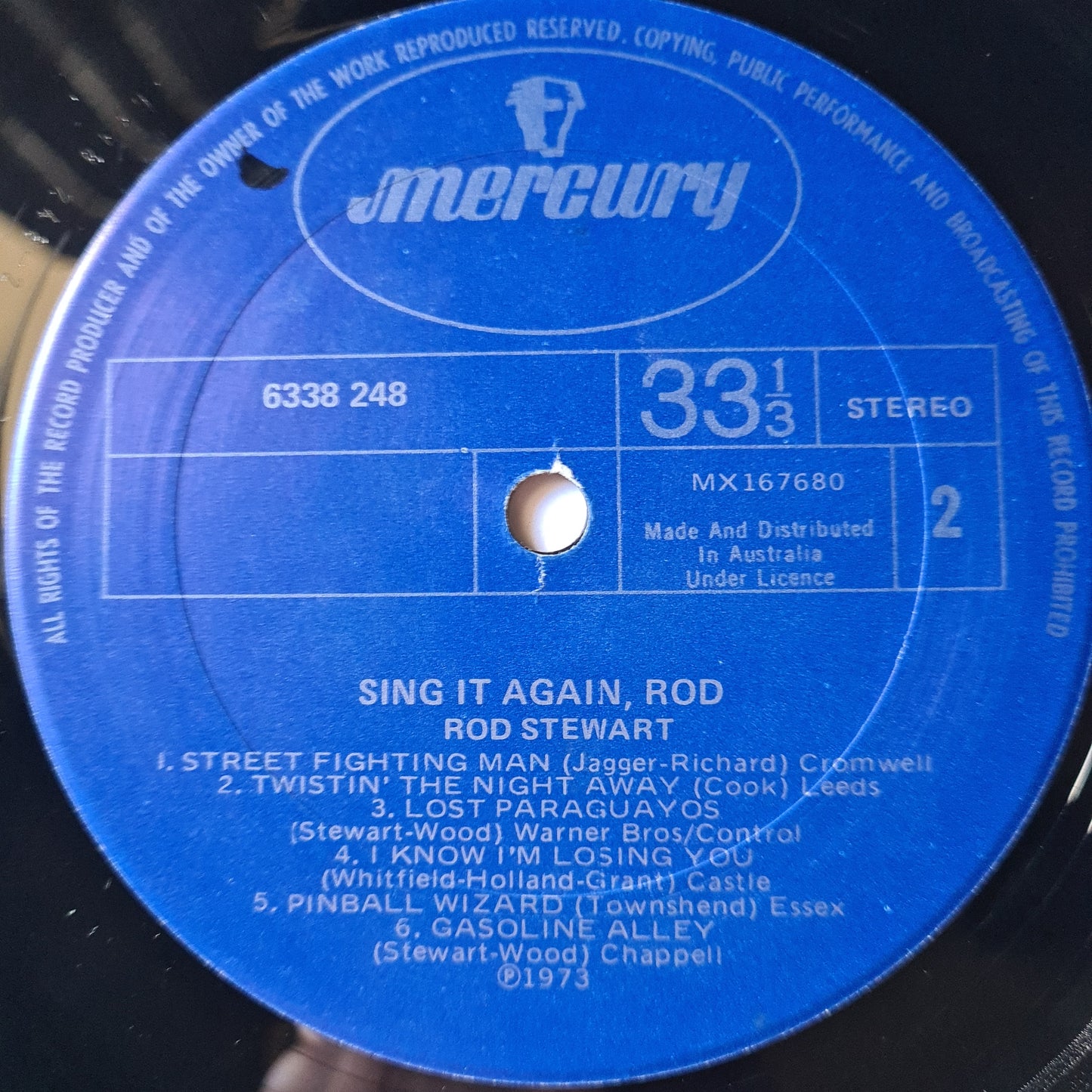 Rod Stewart – Sing It Again Rod - 1973 (Whiskey Glass Cover) - Vinyl Record