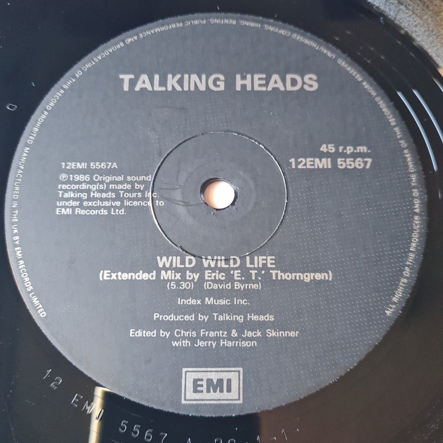 Talking Heads – Wild Wild Life (Maxi Single) - 1986 - Vinyl Record