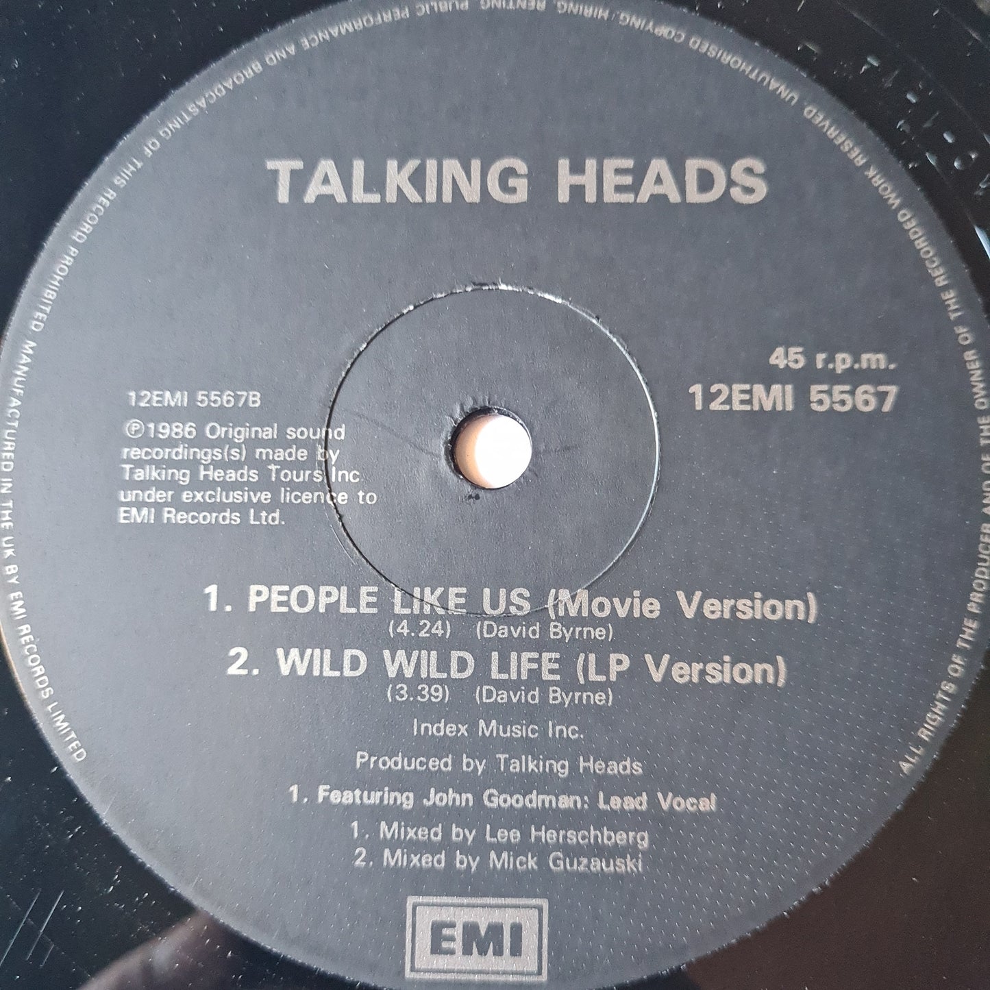 Talking Heads – Wild Wild Life (Maxi Single) - 1986 - Vinyl Record