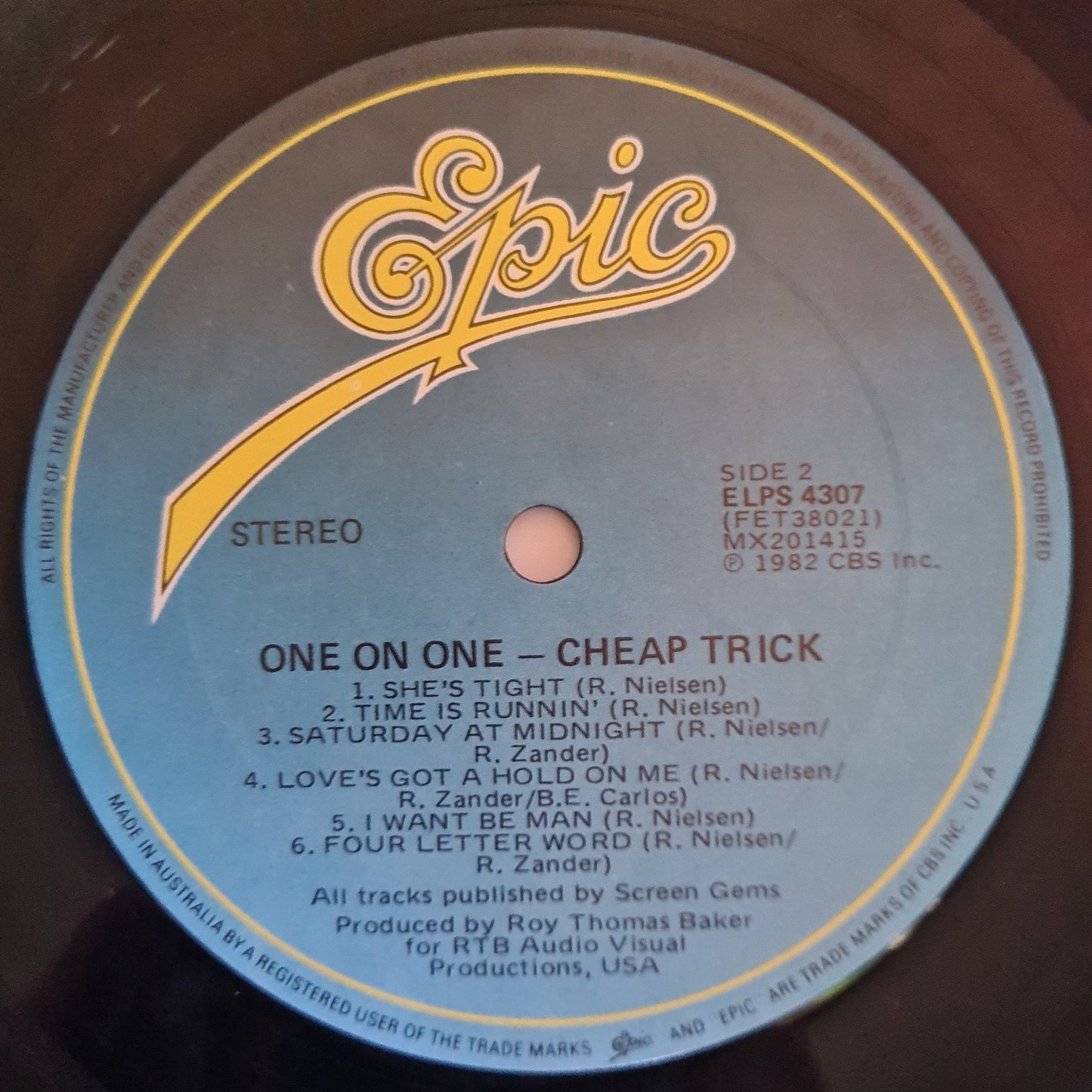 Cheap Trick – One On One - 1982 - Vinyl Record