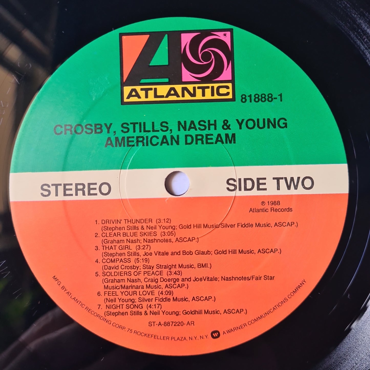 Crosby, Stills, Nash & Young– American Dream - 1988 - Vinyl Record