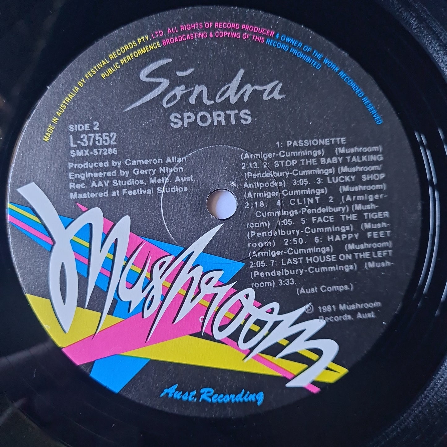 The Sports – Sondra - 1981 - Vinyl Record