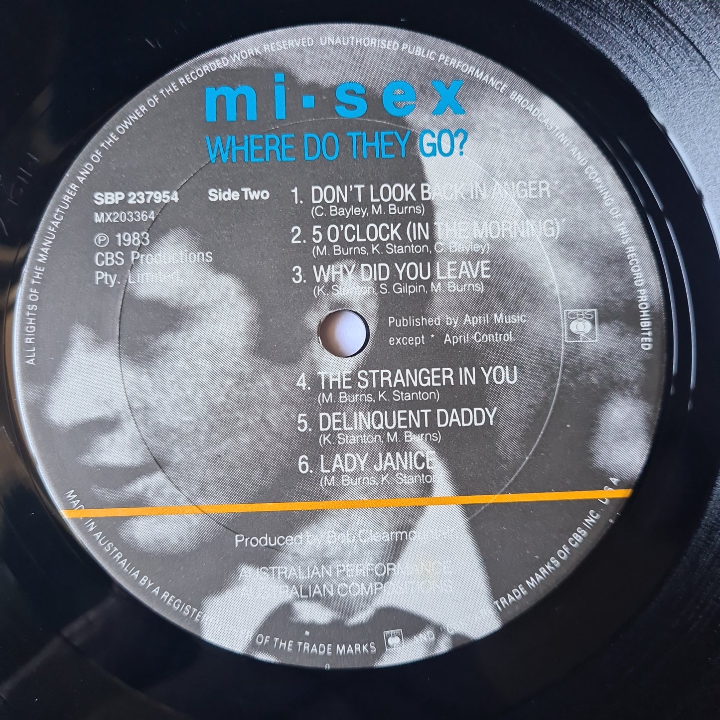 Mi-Sex – Where Do They Go?- 1983 - Vinyl Record