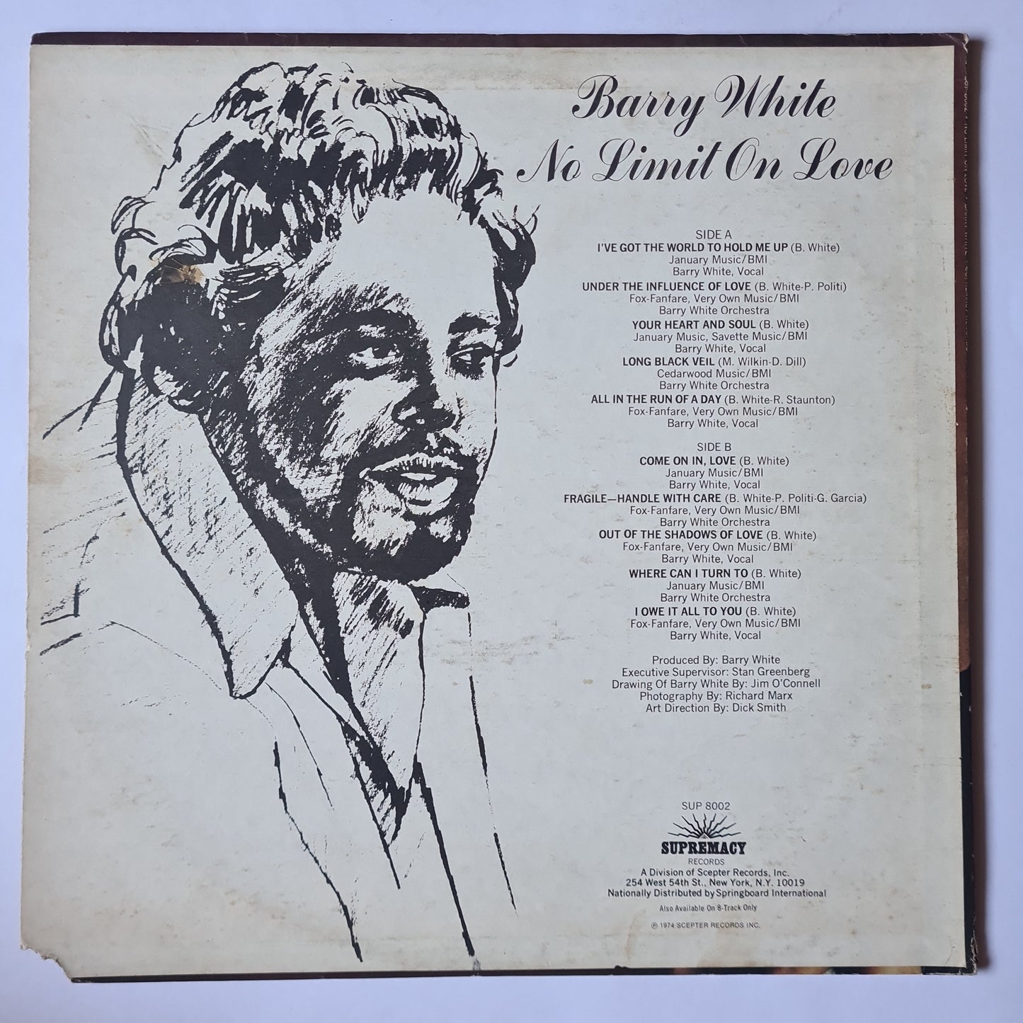 Barry White – No Limit On Love - 1974 - Vinyl Record