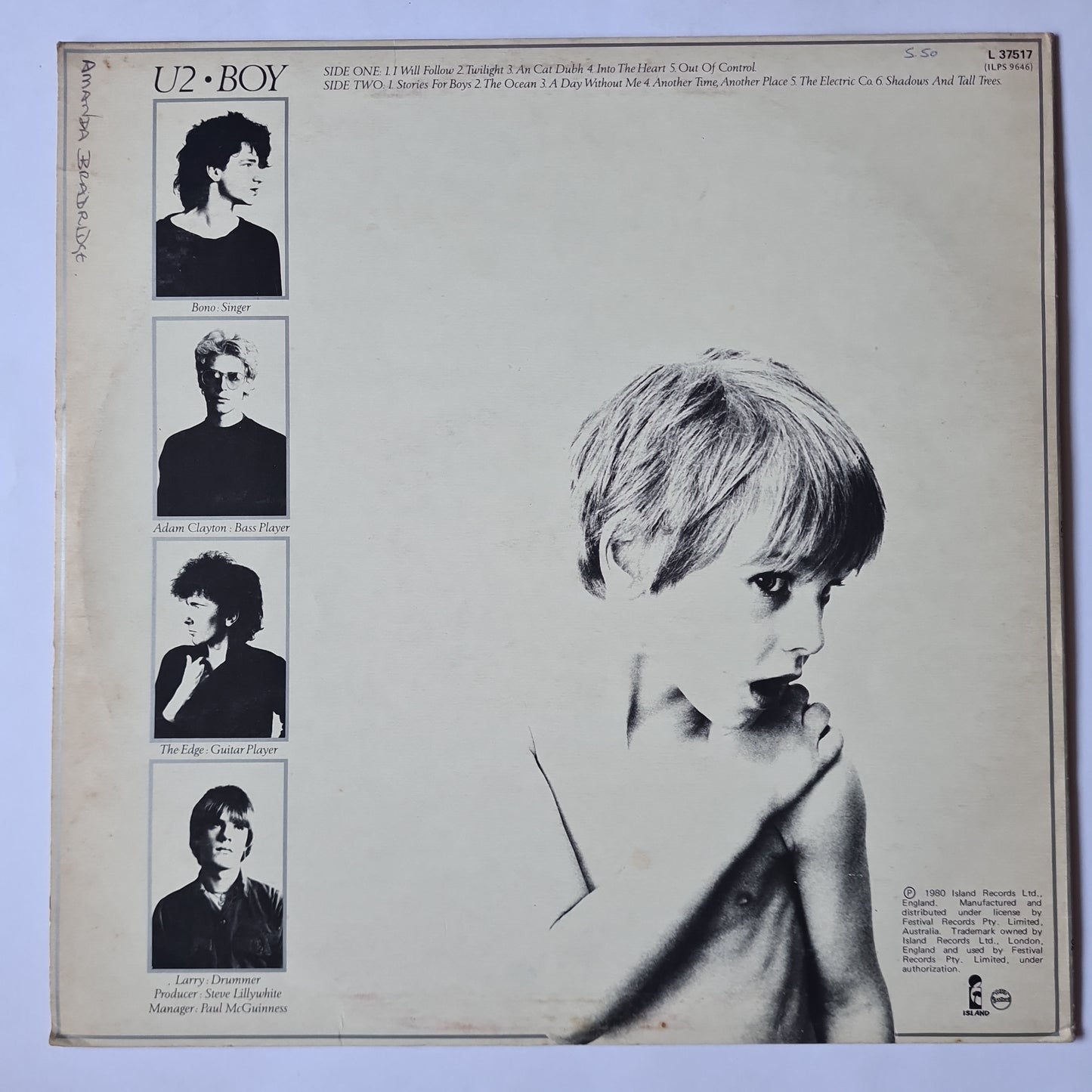 U2 – Boy - 1980 - Vinyl Record