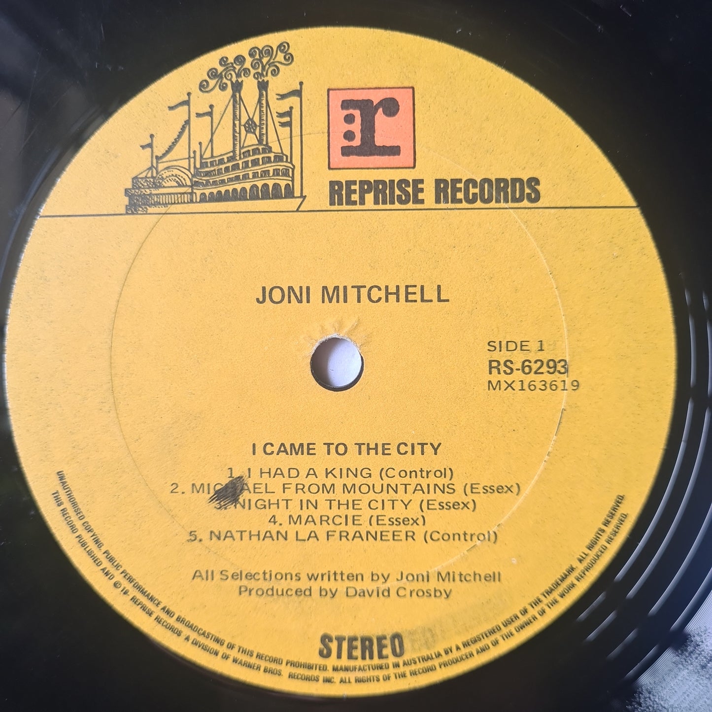 Joni Mitchell – Song To A Seagull - 1968  (Australian Pressing)- Vinyl Record LP