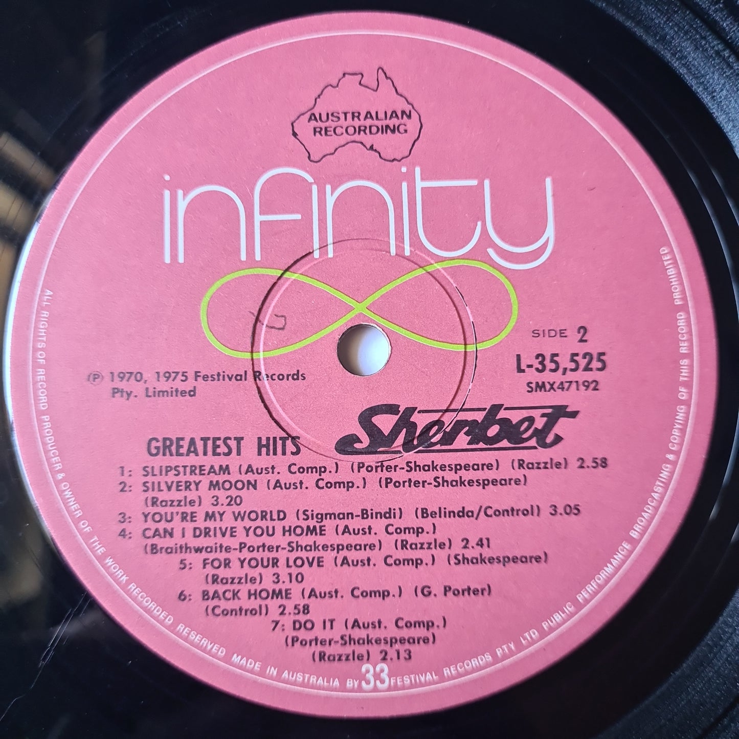 Sherbert – Greatest Hits 1970-75 - 1975 (Gatefold) - Vinyl Record