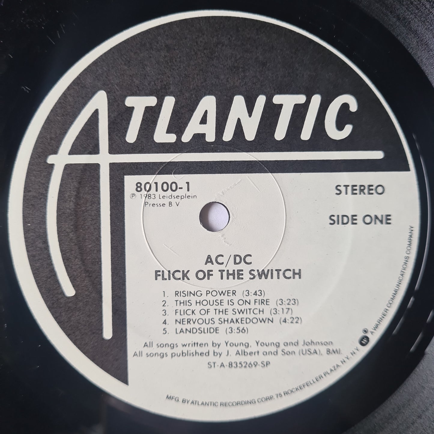 AC/DC – Flick Of The Switch - 1983 - Vinyl Record