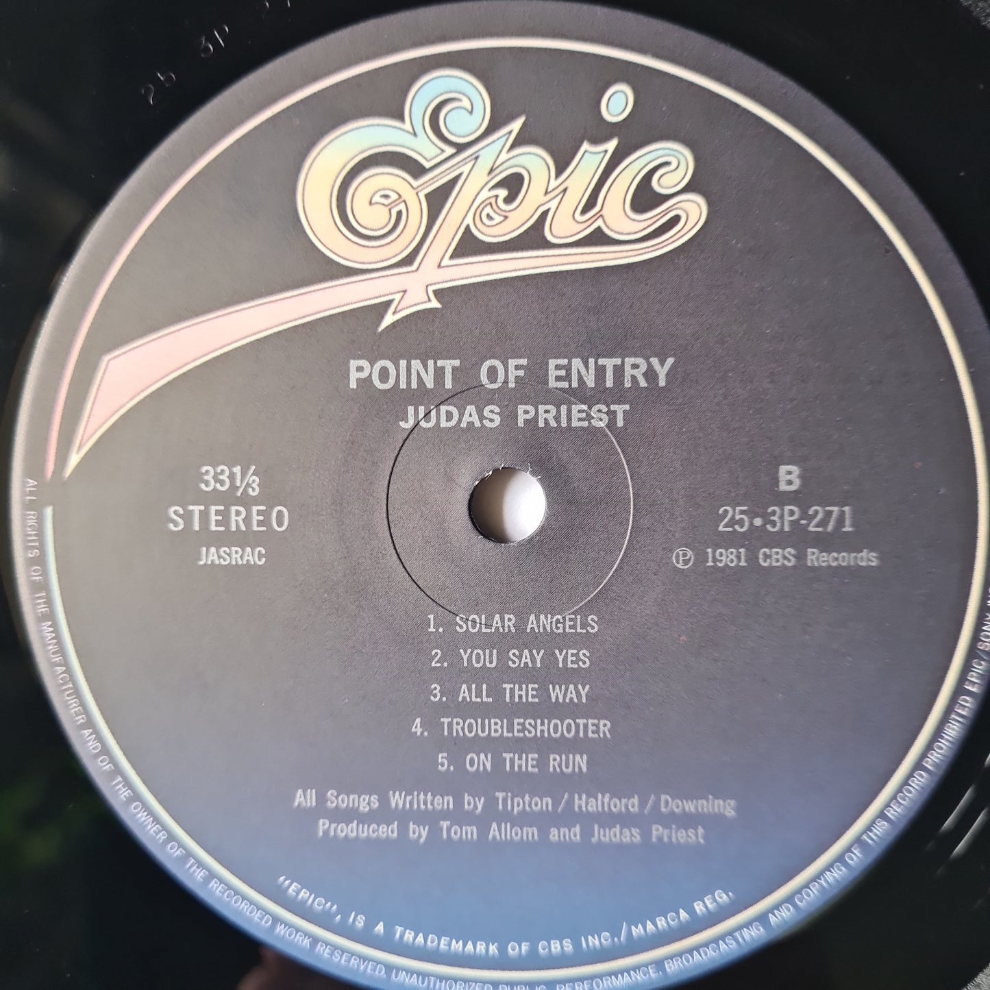 Judas Priest – Point Of Entry - 1981 - Vinyl Record