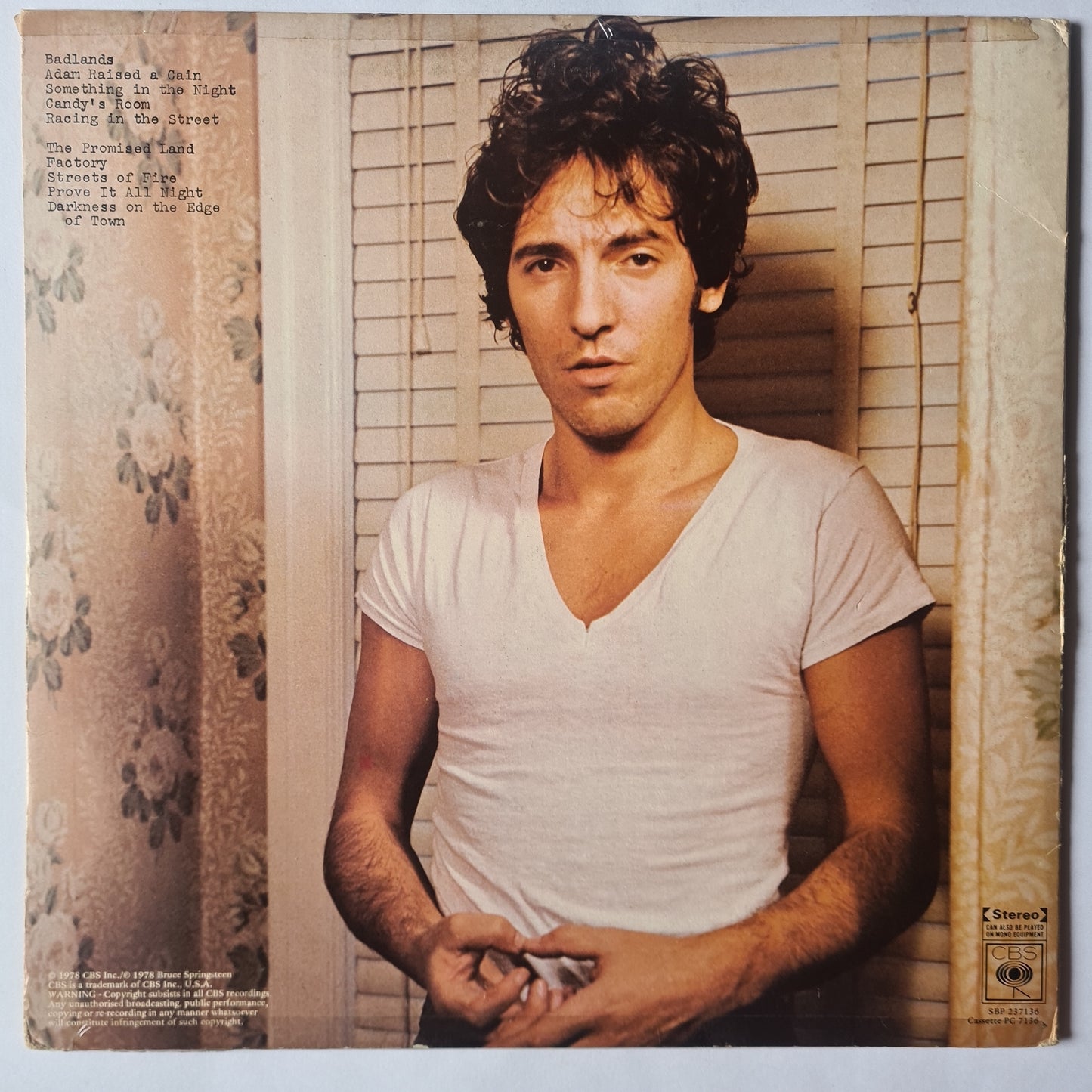 Bruce Springsteen – Darkness On The Edge Of Town - 1978 - Vinyl Record