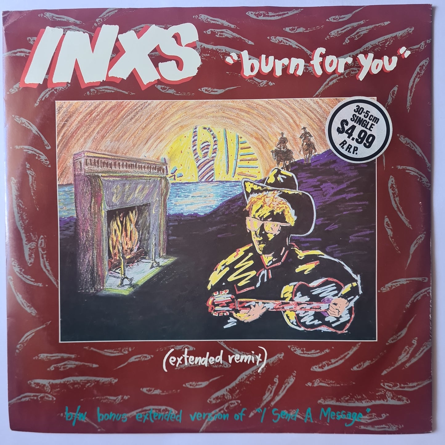 INXS – Burn For You (12inch Maxi Single Extended Version) - 1984 - Vinyl Record