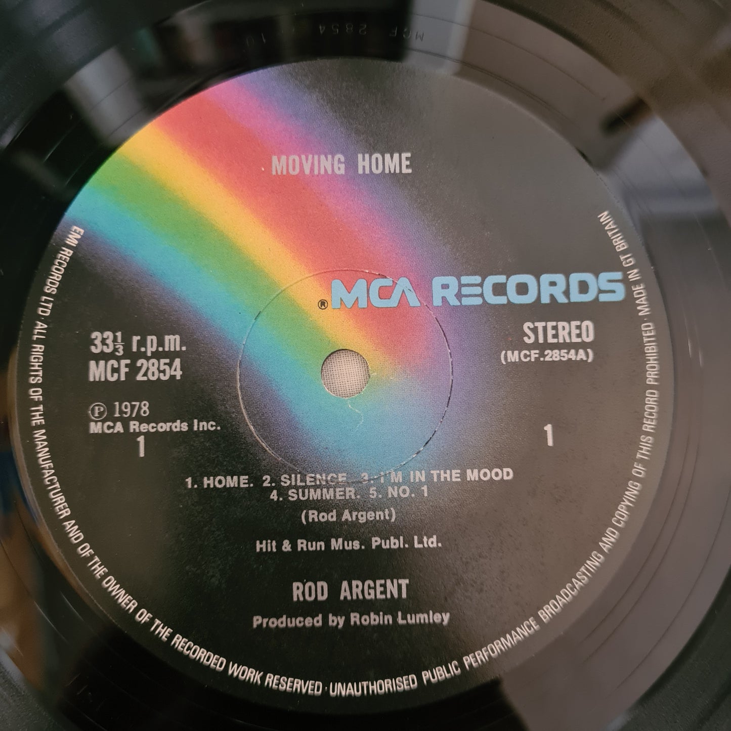 Rod Argent – Moving Home- 1978 - Vinyl Record