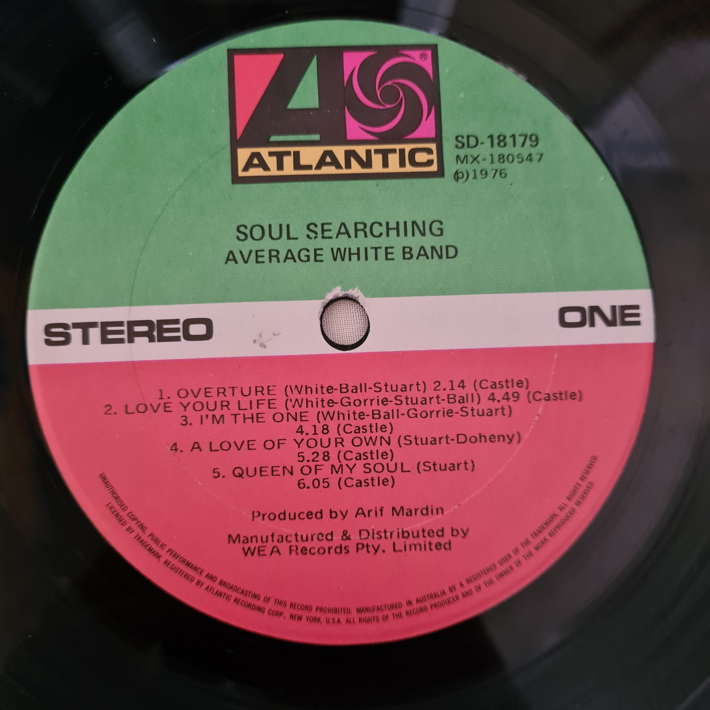 Average White Band – Soul Searching - 1976 - Vinyl Record