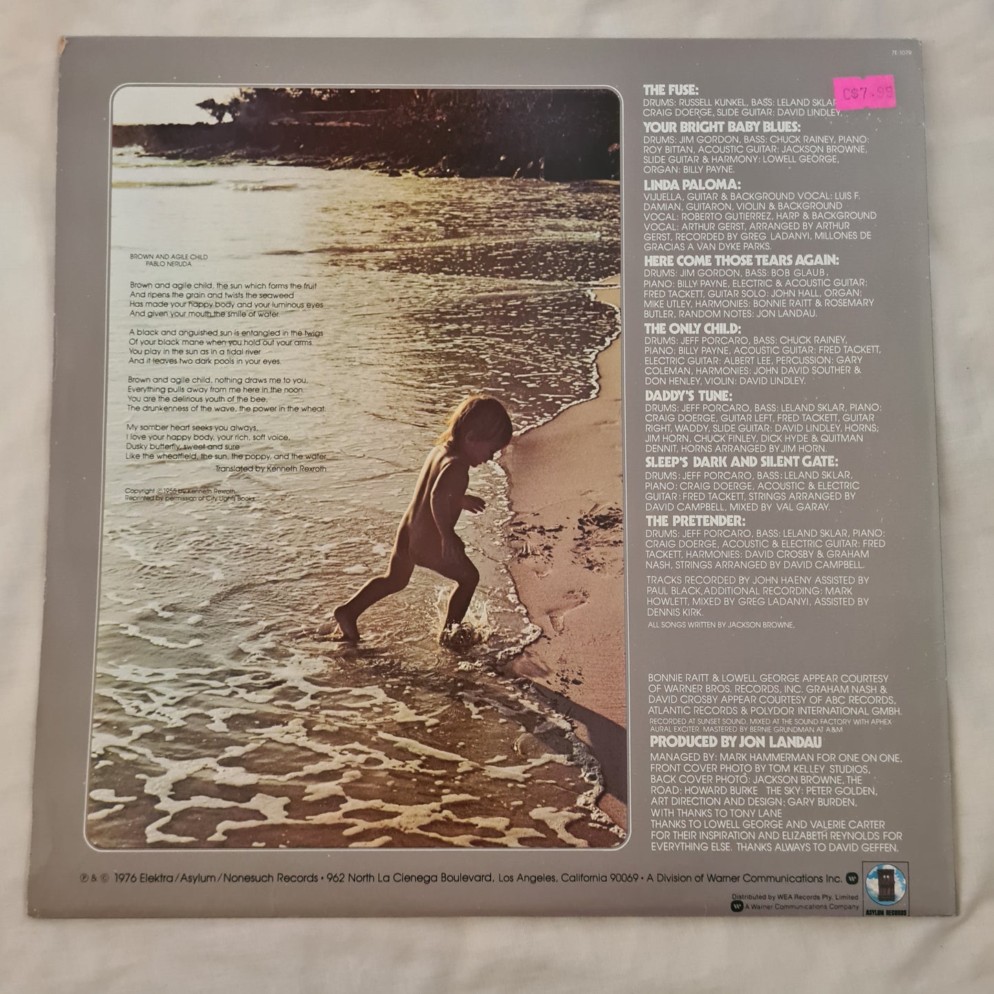 Jackson Browne – The Pretender - 1976 - Vinyl Record