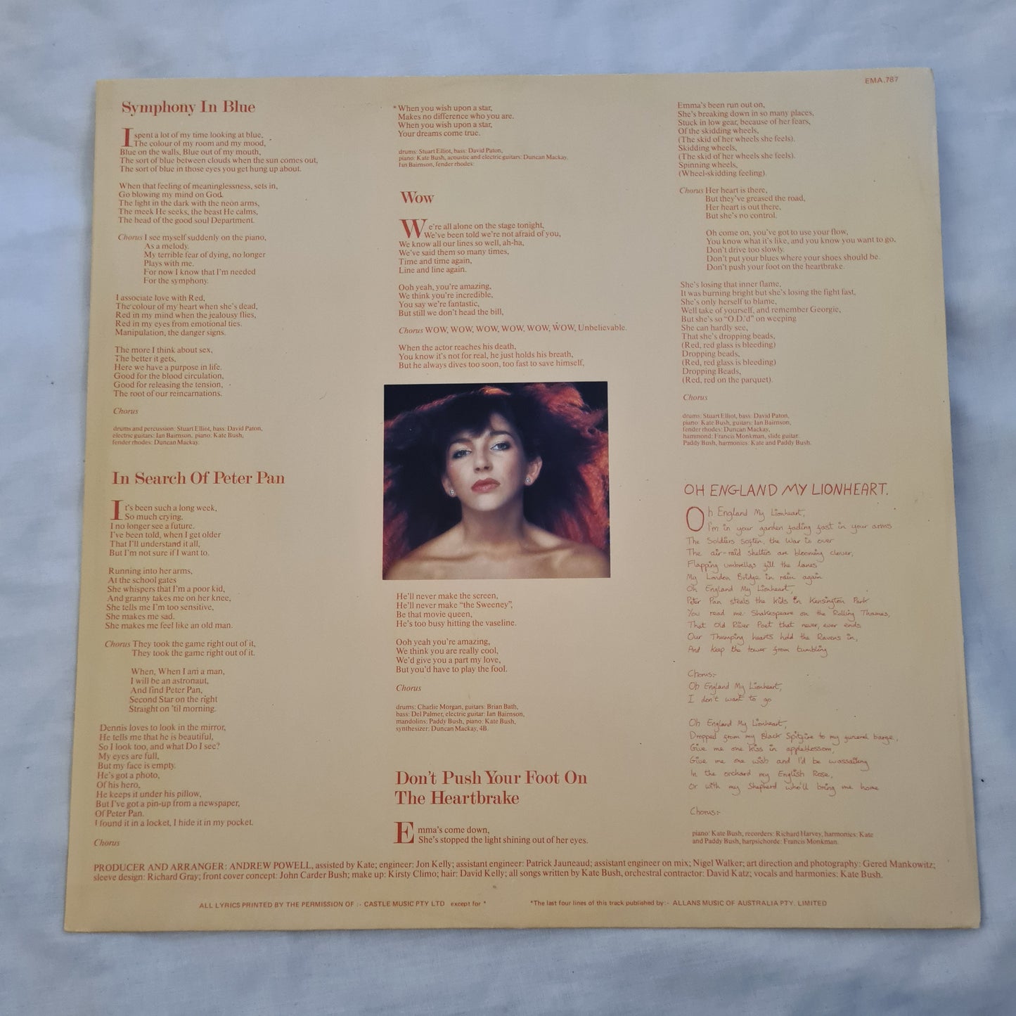 Kate Bush – Lion Heart - 1978 - Vinyl Record